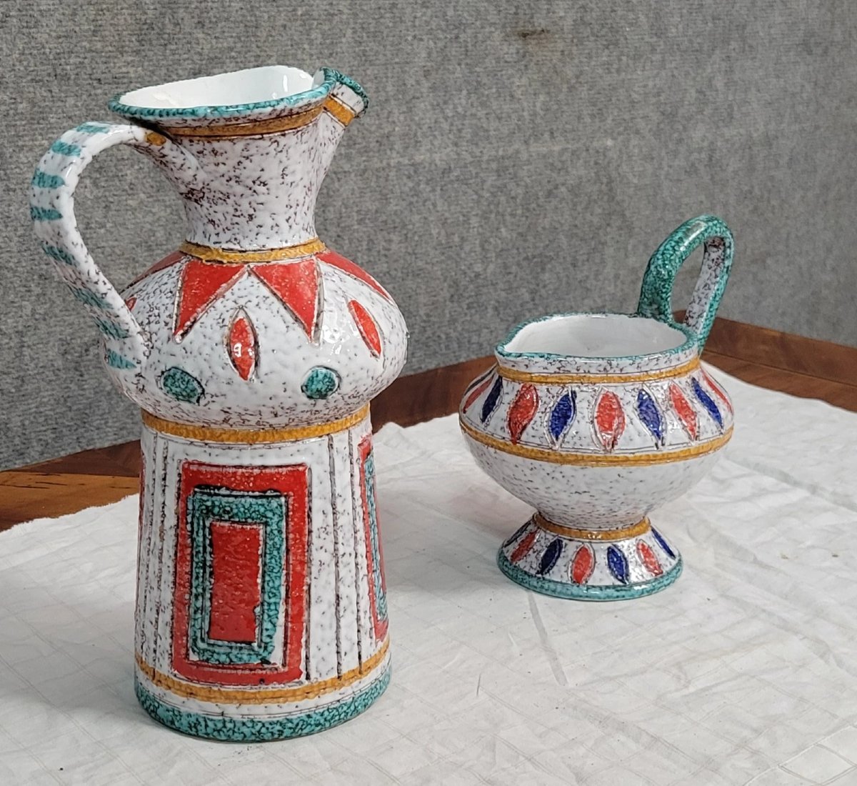 Two Pieces Of Italian Ceramic From The Art Deco Period -photo-1