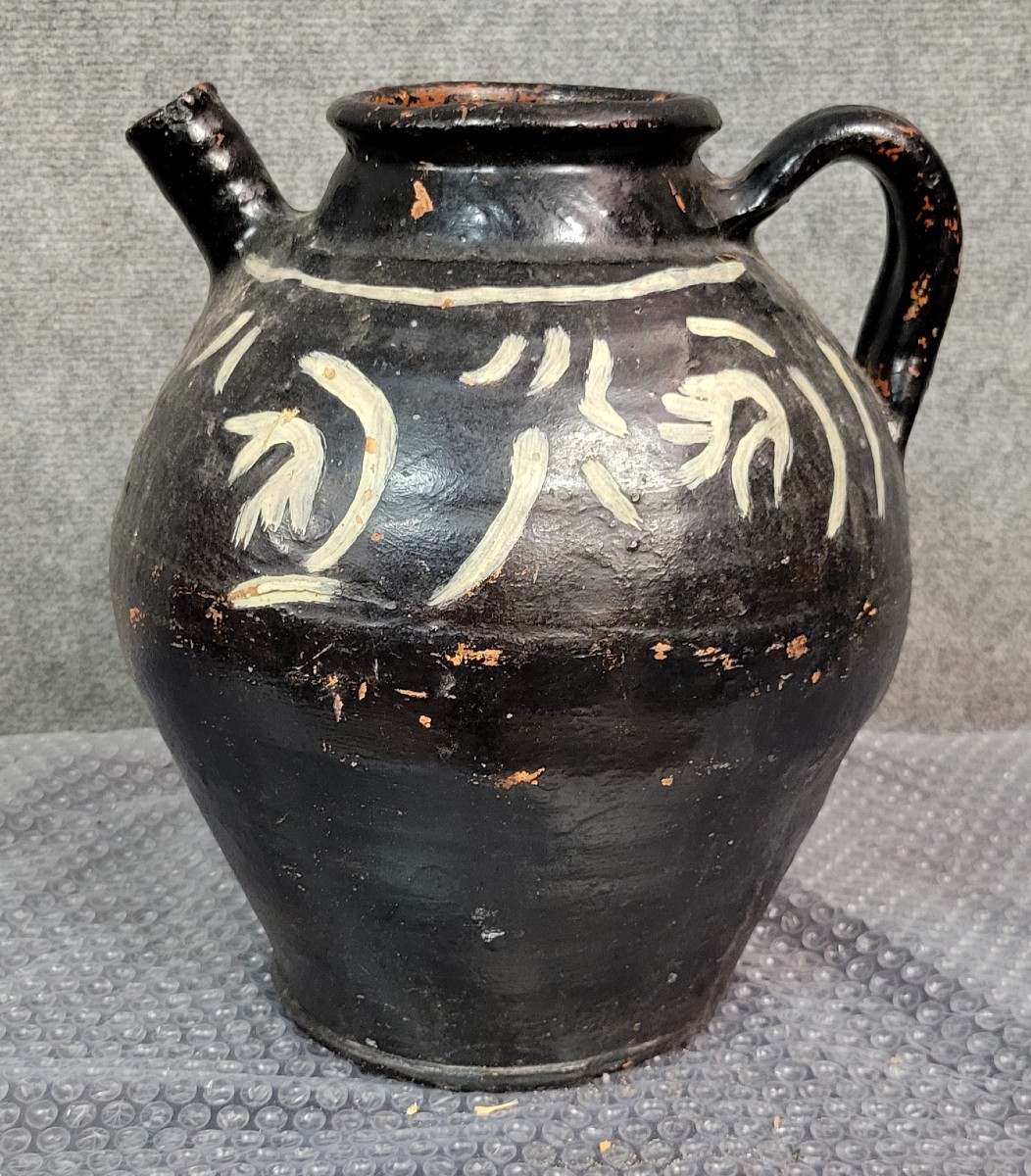 Terracotta Jug Or Jar From The 18th Century, Val De Saone Region 
