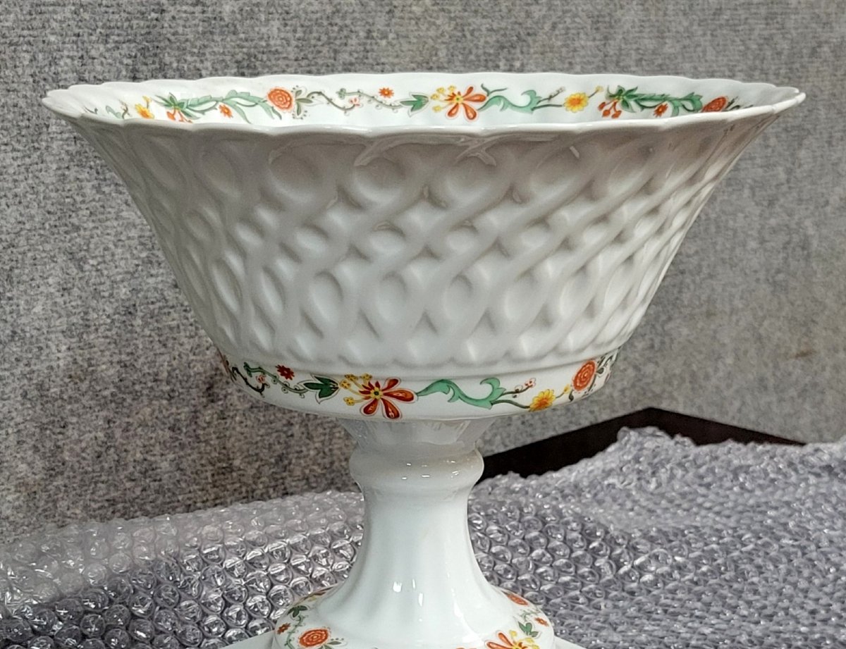 Limoges Porcelain By Bernet: Large Fruit Bowl Or Centerpiece  -photo-1