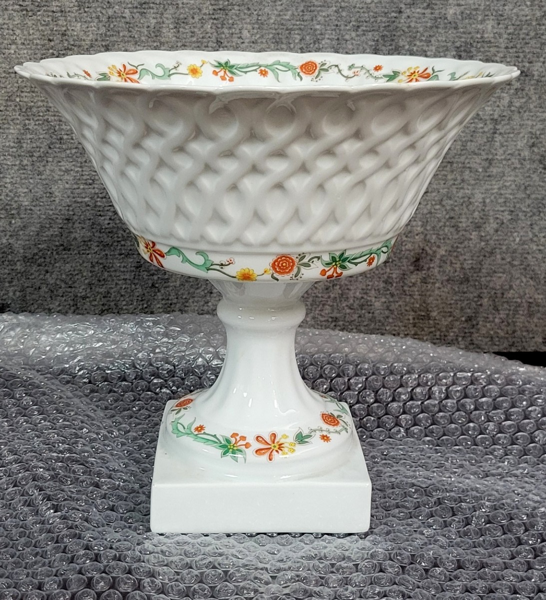 Limoges Porcelain By Bernet: Large Fruit Bowl Or Centerpiece  
