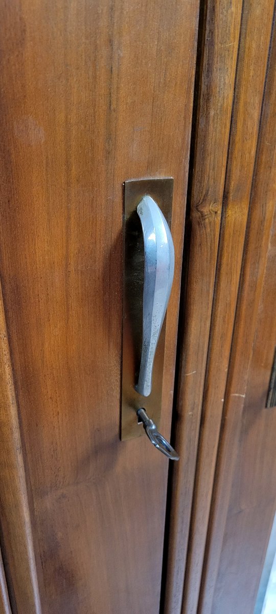 Art Deco Period Walnut Wardrobe -photo-5