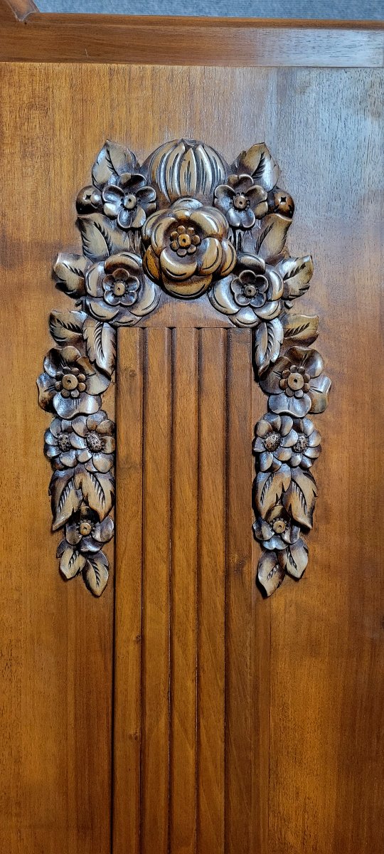 Art Deco Period Walnut Wardrobe -photo-6