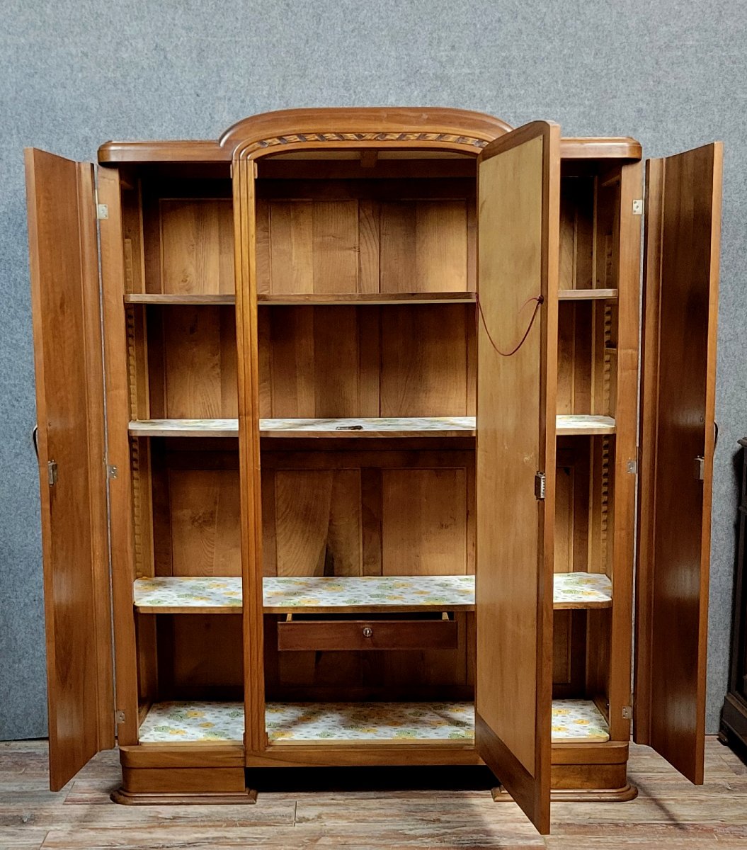 Art Deco Period Walnut Wardrobe -photo-8