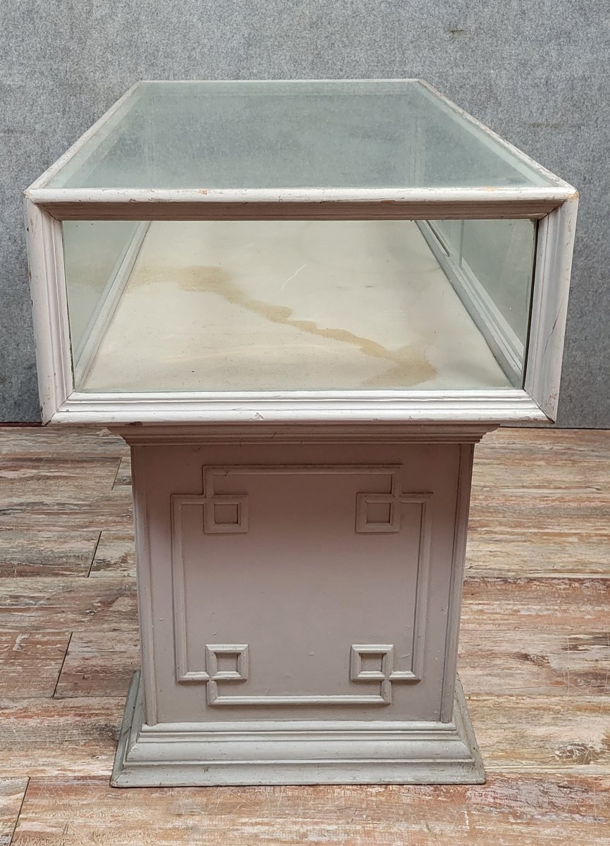 Antique Louis XVI Style Jeweler's Display Case In Lacquered Wood -photo-6