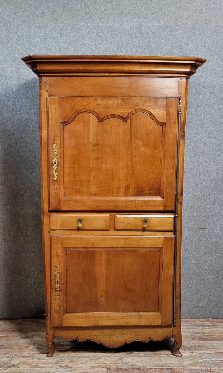 Louis XV Period "standing Man" Piece Of Furniture In Cherry Wood-photo-1