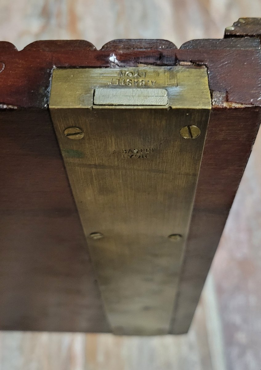 Antoine BASTET a Lyon : Rare bibliothéque style Louis XVI estampillée  -photo-5