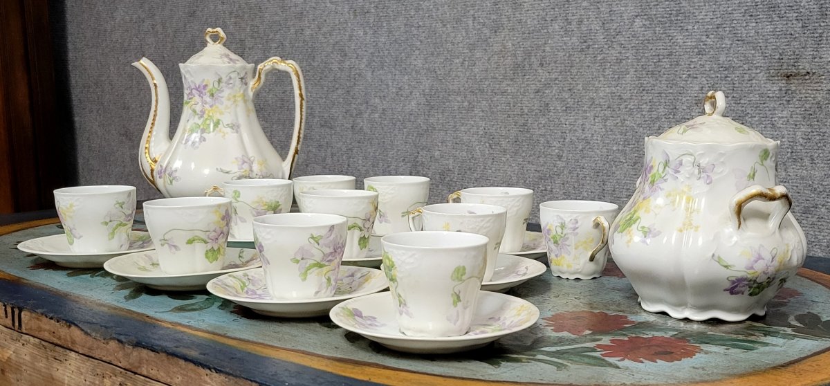 Charles Ahrenfeldt Limoges: Porcelain Coffee Service -photo-1