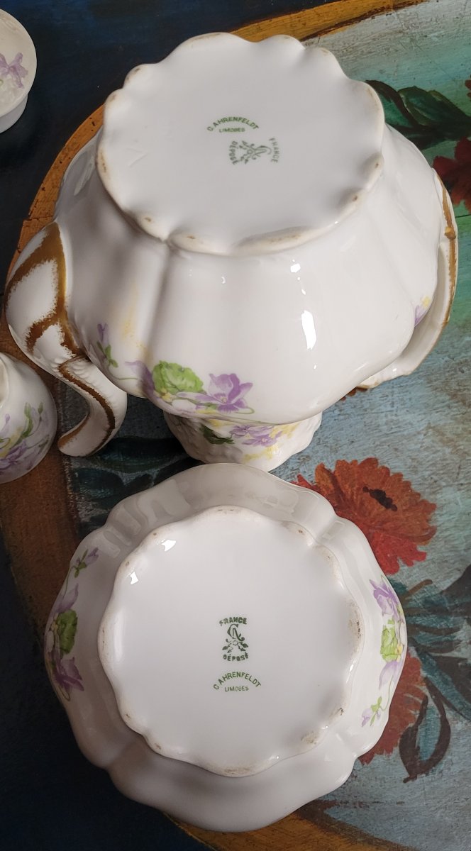 Charles Ahrenfeldt Limoges: Porcelain Coffee Service -photo-6