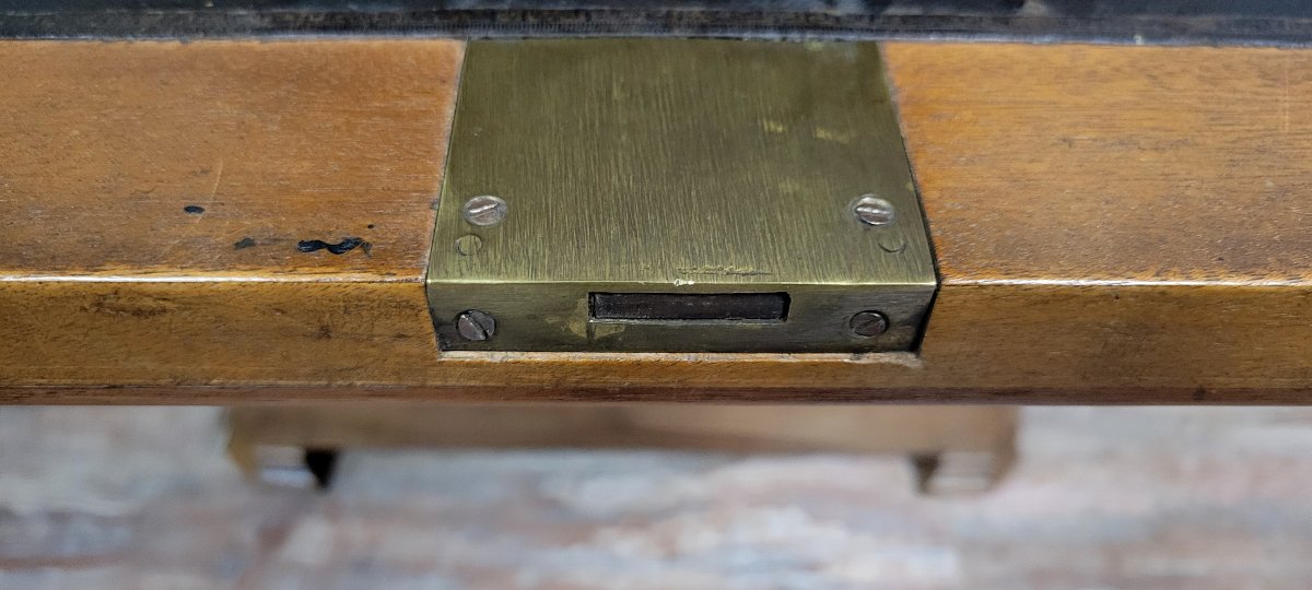 Secrétaire époque Napoléon III en faux semblant de semainier en noyer -photo-4