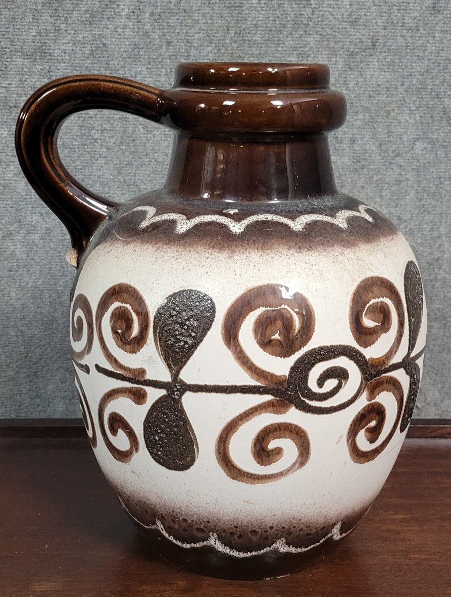 West Germany : Tres grand vase en ceramique émaillée-photo-4