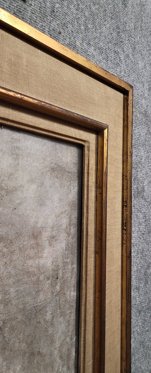 Grand Tableau Huile sur Toile milieu XXeme : le bébé potelé  -photo-5