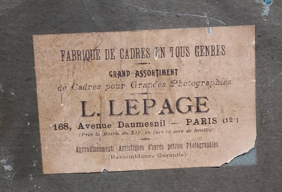 Le repos du Guerrier : Grande Aquarelle époque Napoléon III  -photo-5