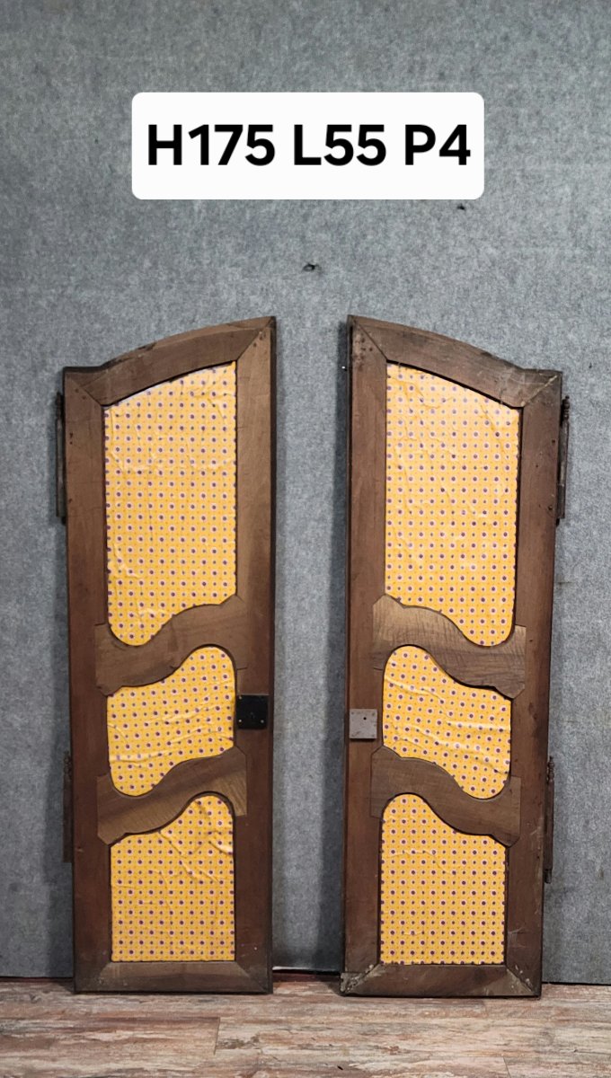 Pair Of Louis XV Period Molded Doors In Solid Walnut  -photo-6