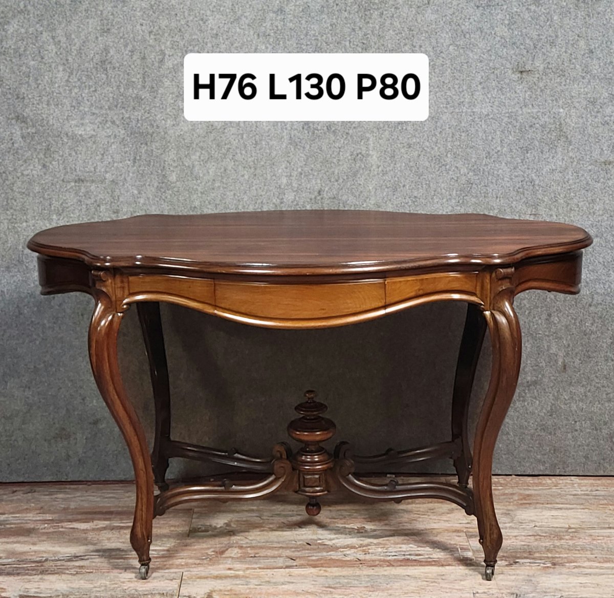 Gueridon Parisien dit "Violoné"époque Napoléon III en acajou -photo-7