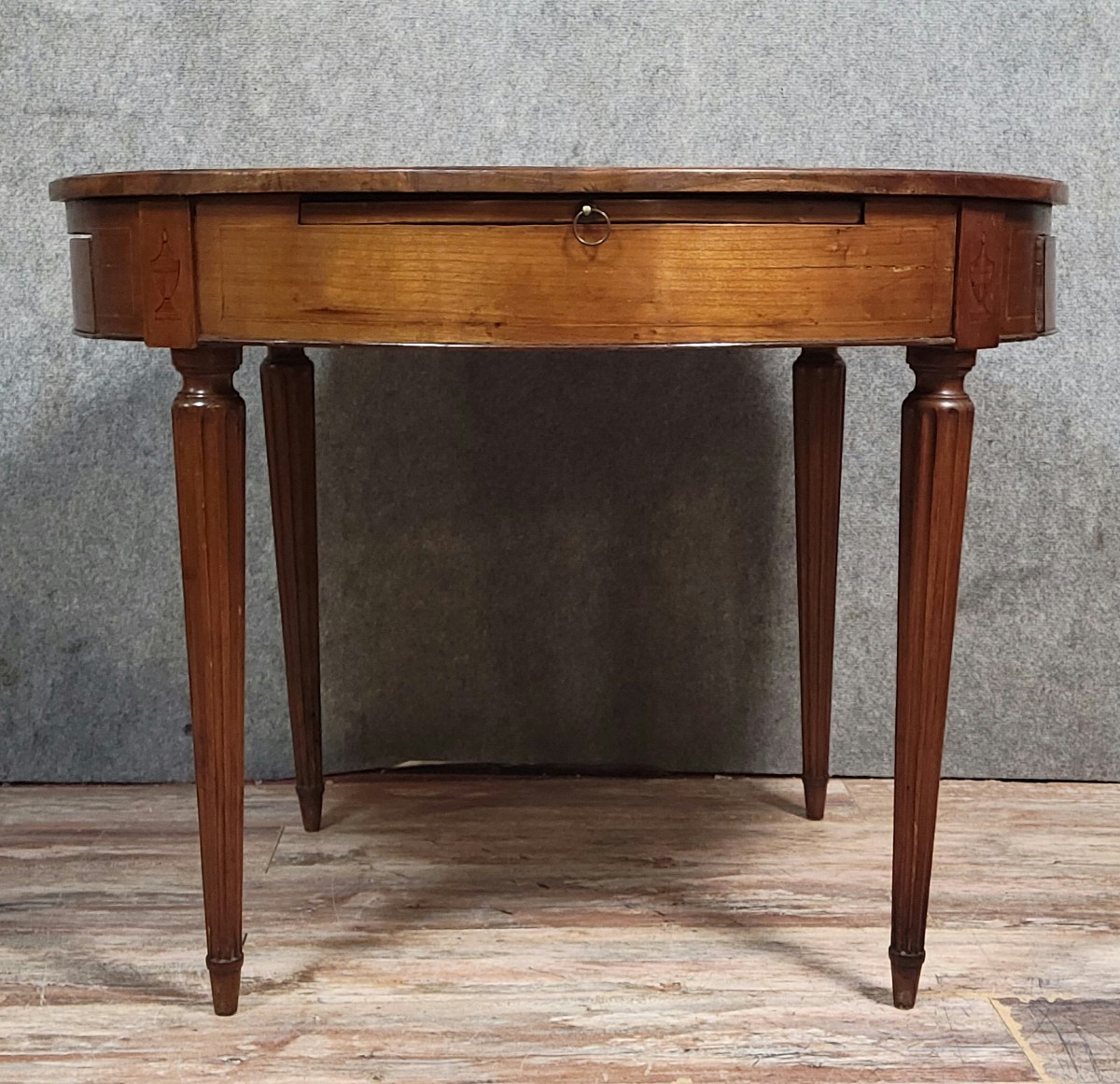 Louis XVI Period Marquetry Bouillotte Table 