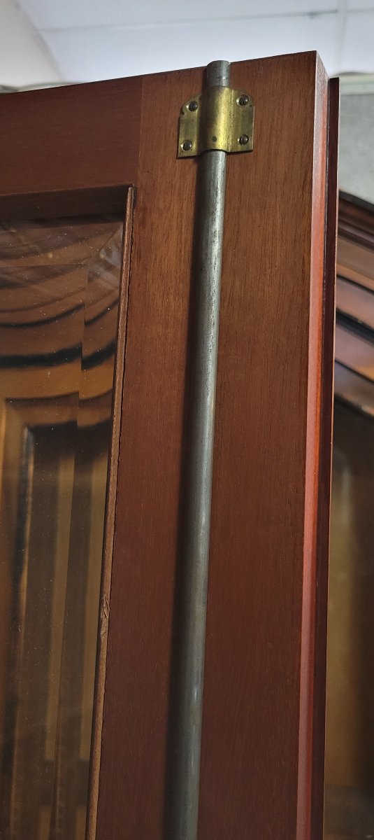 Rare Empire Style Mahogany And Gilt Bronze Bookcase-photo-4
