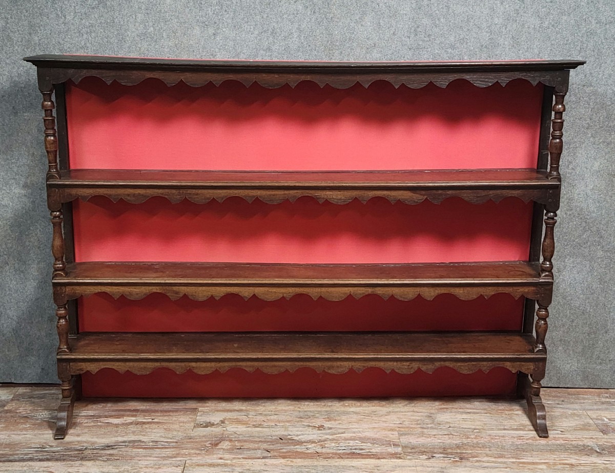 Trés Grand Vaissellier époque Louis XIII En Chene Massif