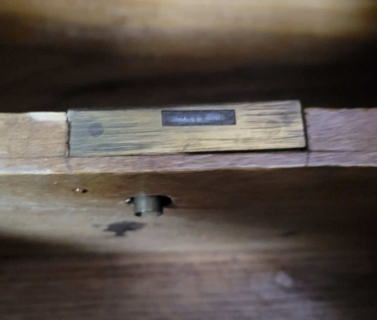 Bureau plat époque Louis Philippe en noyer -photo-2