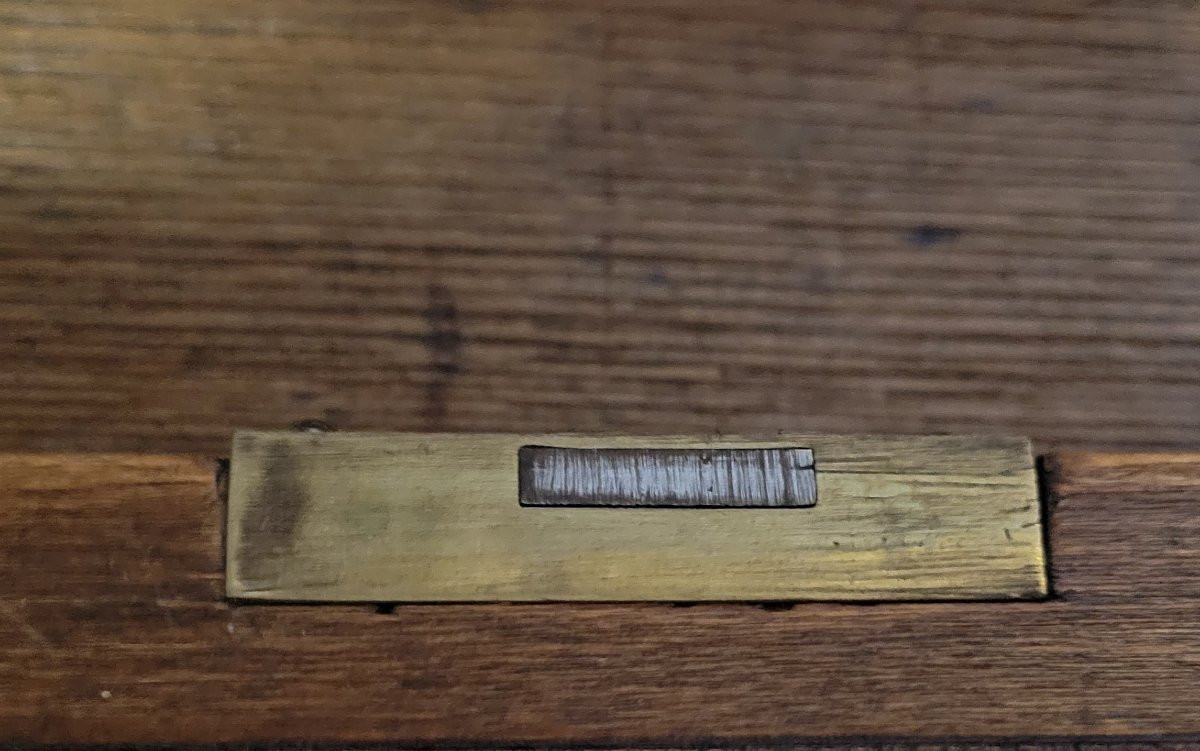 Bureau plat époque Louis Philippe en noyer -photo-3