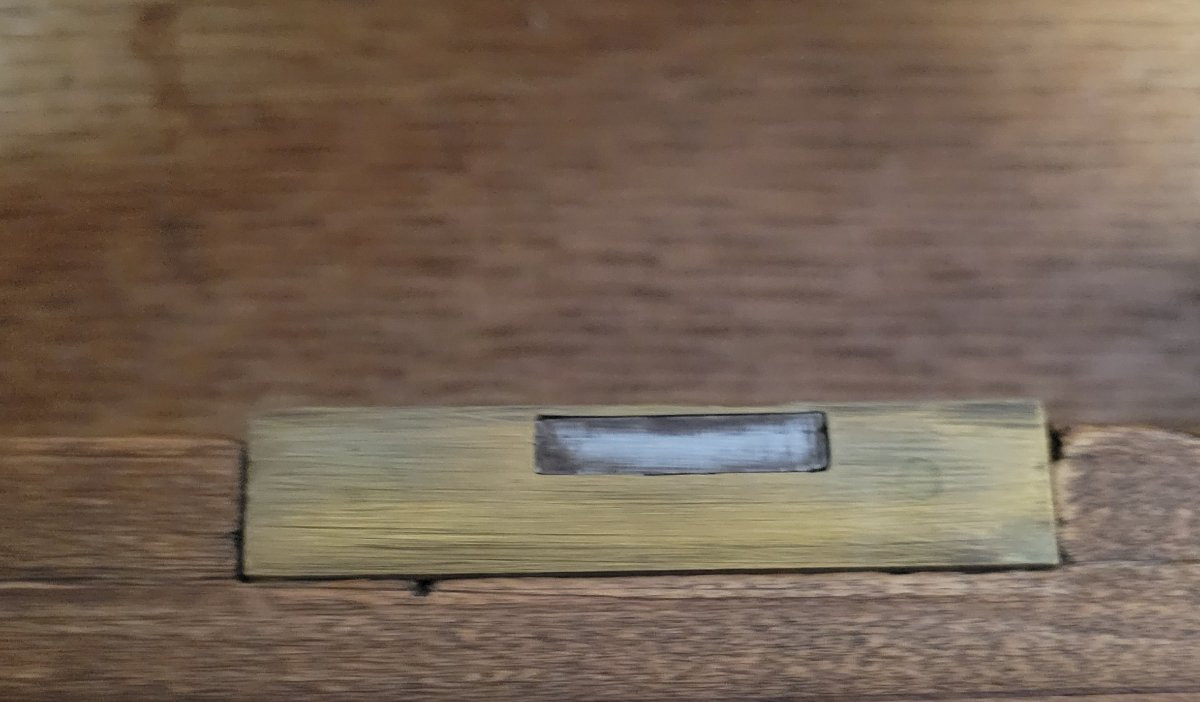 Bureau plat époque Louis Philippe en noyer -photo-4