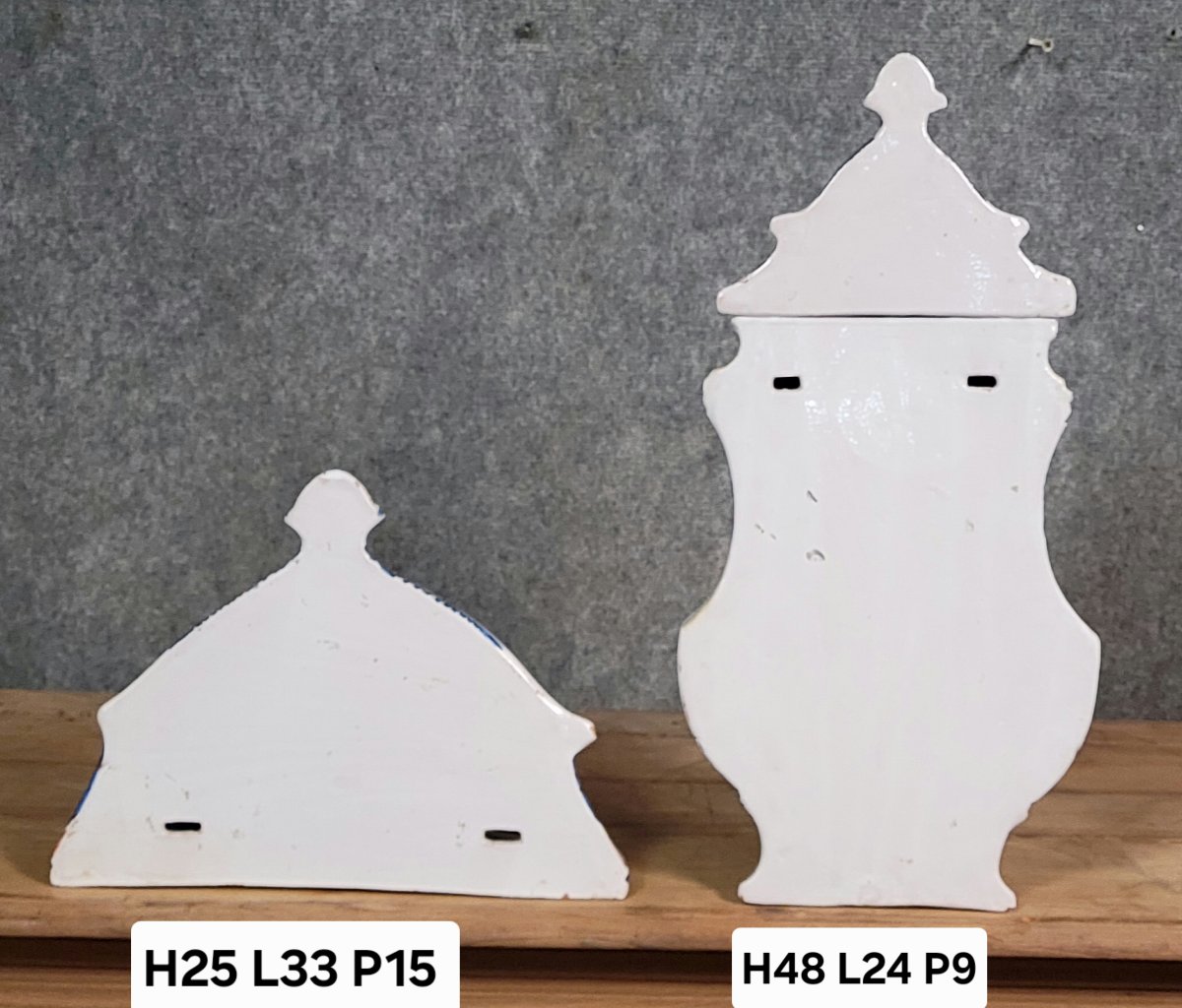 Large Earthenware Wall Fountain With Hand-painted Decorations  -photo-7