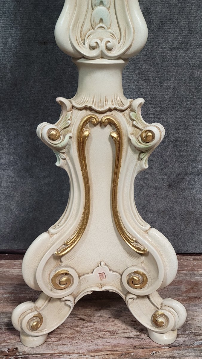 porte-manteau Vénitien, de style Rococo/Louis XV, réalisé en bois laqué -photo-6