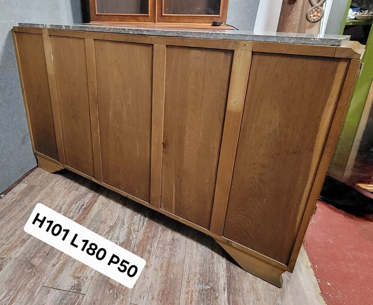 Art Deco Period Sideboard In Burr Walnut -photo-8