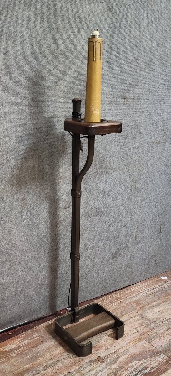 Attributed To Jean-pierre Ryckaert: Designer Floor Lamp With A Sculptural Appearance-photo-2