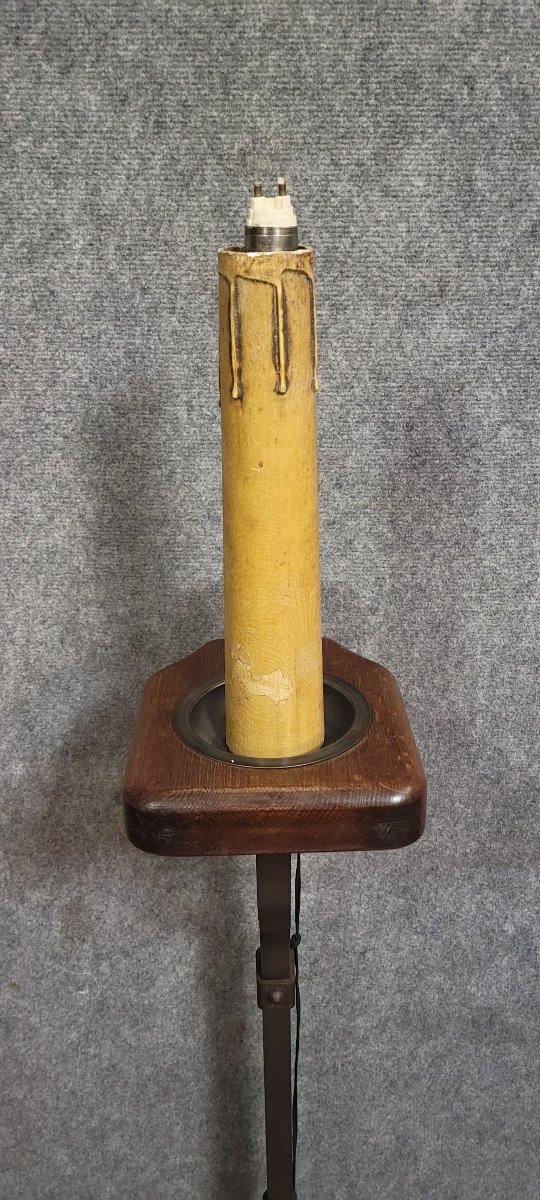 Attributed To Jean-pierre Ryckaert: Designer Floor Lamp With A Sculptural Appearance-photo-4