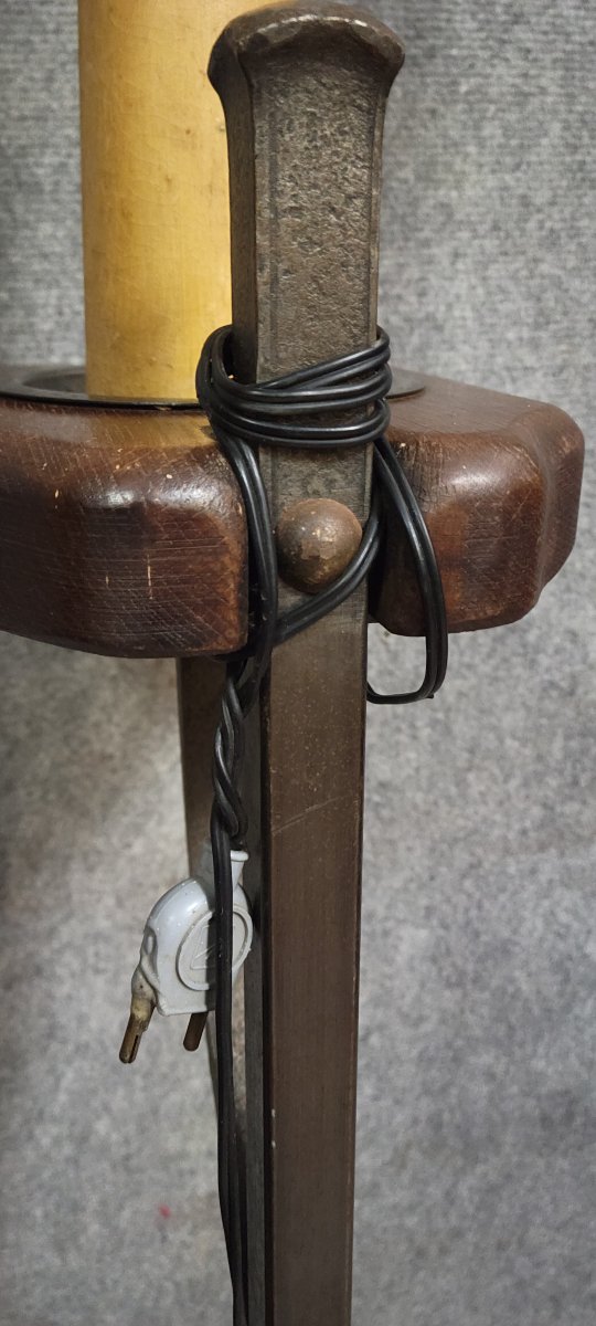 Attributed To Jean-pierre Ryckaert: Designer Floor Lamp With A Sculptural Appearance-photo-7