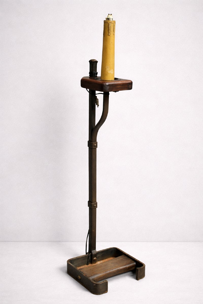 Attributed To Jean-pierre Ryckaert: Designer Floor Lamp With A Sculptural Appearance