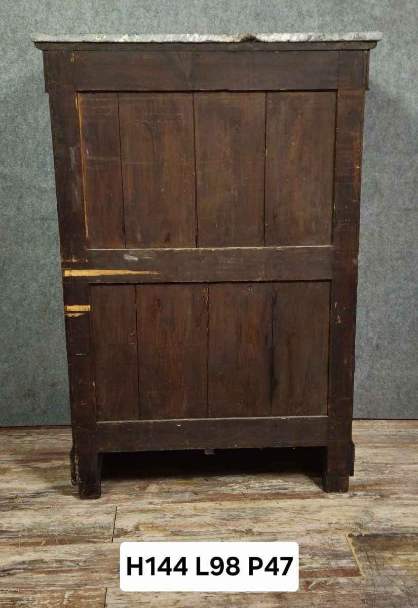 Restoration/louis Philippe Period Secretary Desk, 19th Century, In Mahogany-photo-7