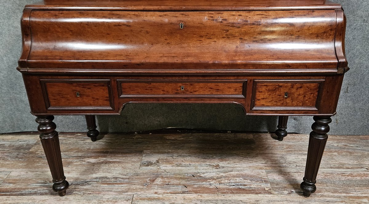 Antique Roll-top Desk – Louis-philippe Period / 19th Century  -photo-1