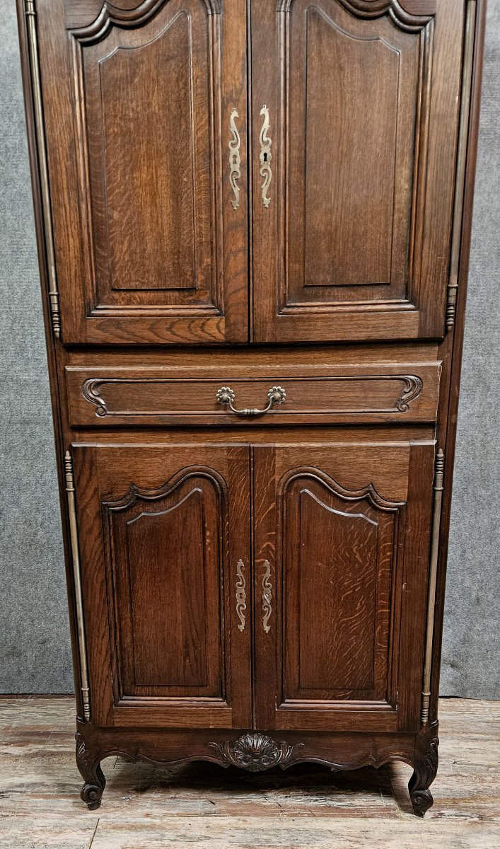 bonnetière rustique en chene massif mi XXeme-photo-2