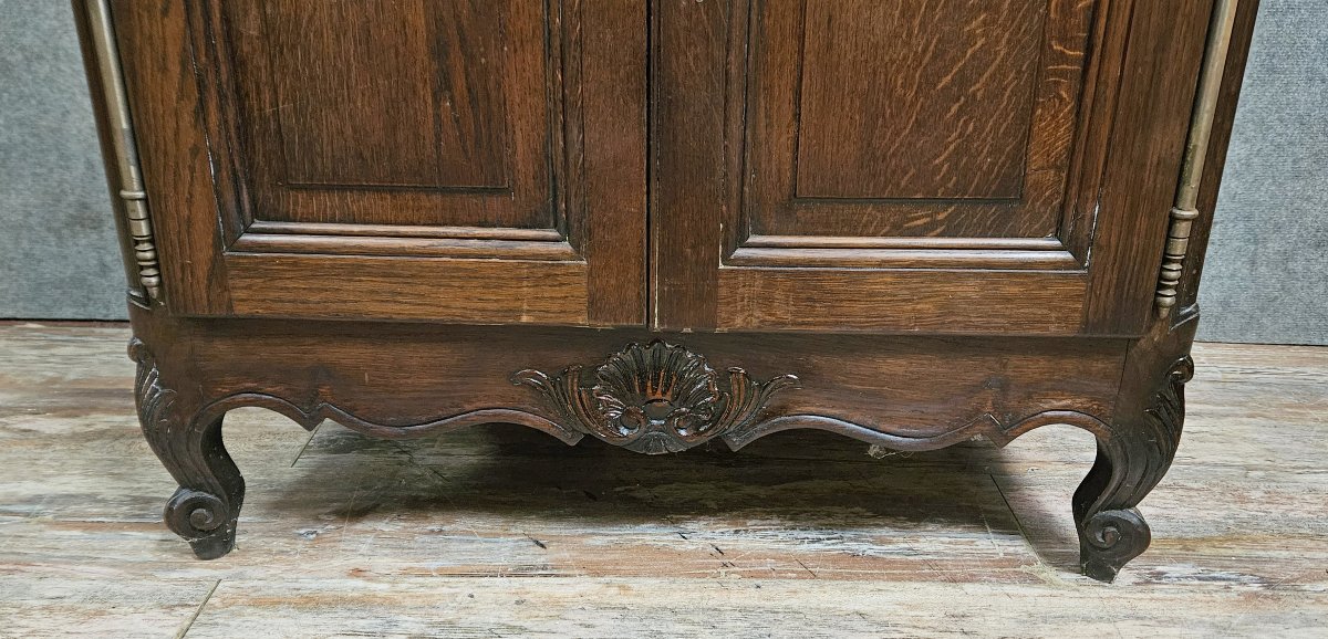 bonnetière rustique en chene massif mi XXeme-photo-4