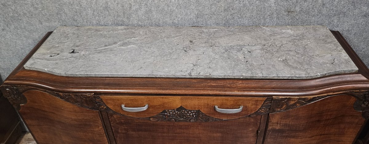 Buffet en enfilade époque Art déco, en acajou-photo-2