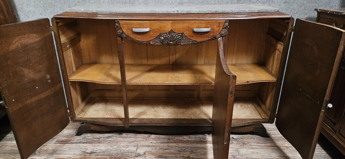 Buffet en enfilade époque Art déco, en acajou-photo-5