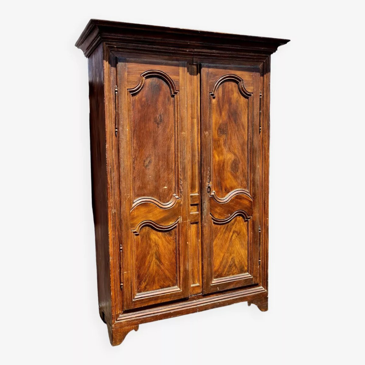 Antique Painted Solid Wood Wardrobe – Rustic/classic Style  -photo-1