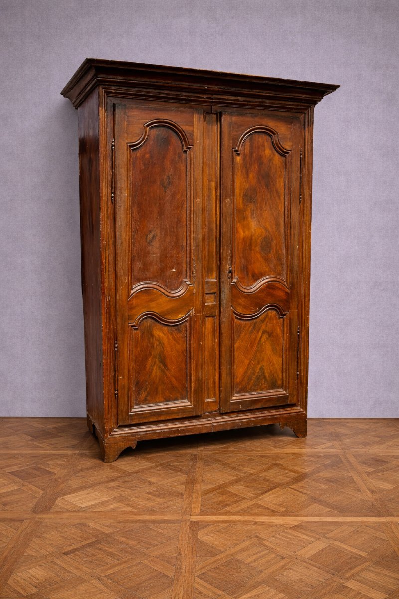 Antique Painted Solid Wood Wardrobe – Rustic/classic Style  -photo-2