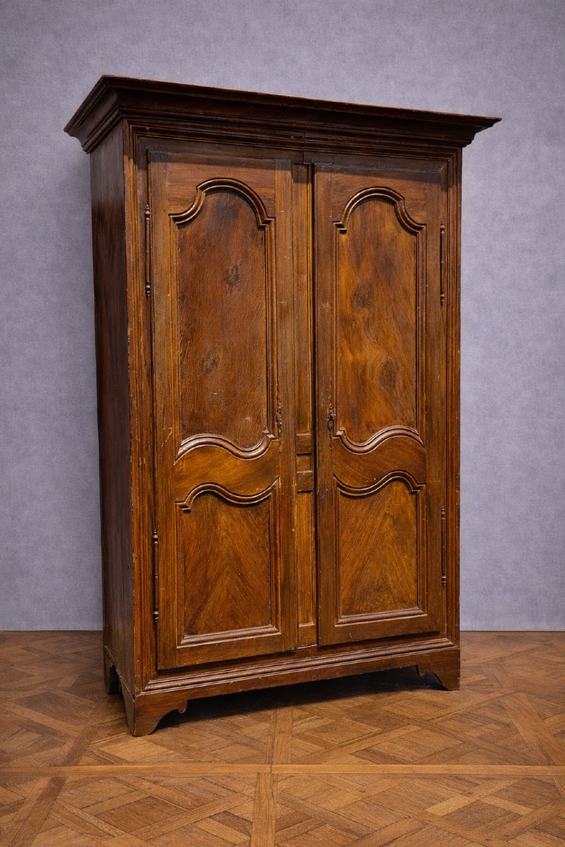 Antique Painted Solid Wood Wardrobe – Rustic/classic Style  -photo-5