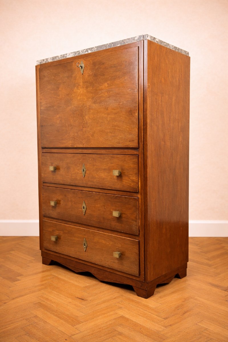 Secrétaire Art Déco en acajou – vers 1920-1930-photo-1