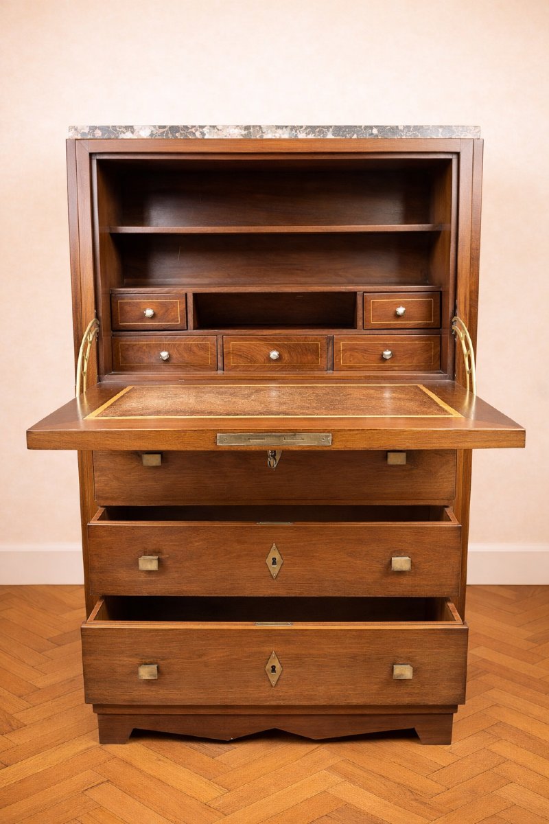Secrétaire Art Déco en acajou – vers 1920-1930-photo-2