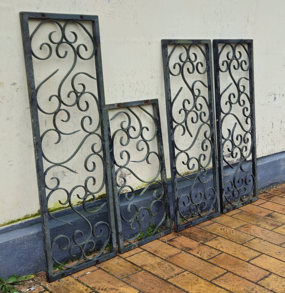 Ensemble de panneaux décoratifs en fer forgé, XXᵉ siècle-photo-4