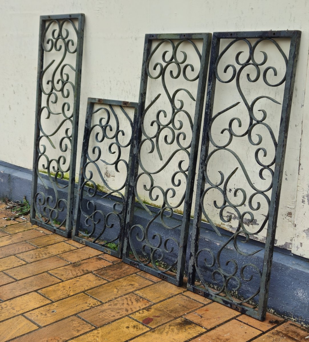 Ensemble de panneaux décoratifs en fer forgé, XXᵉ siècle-photo-5