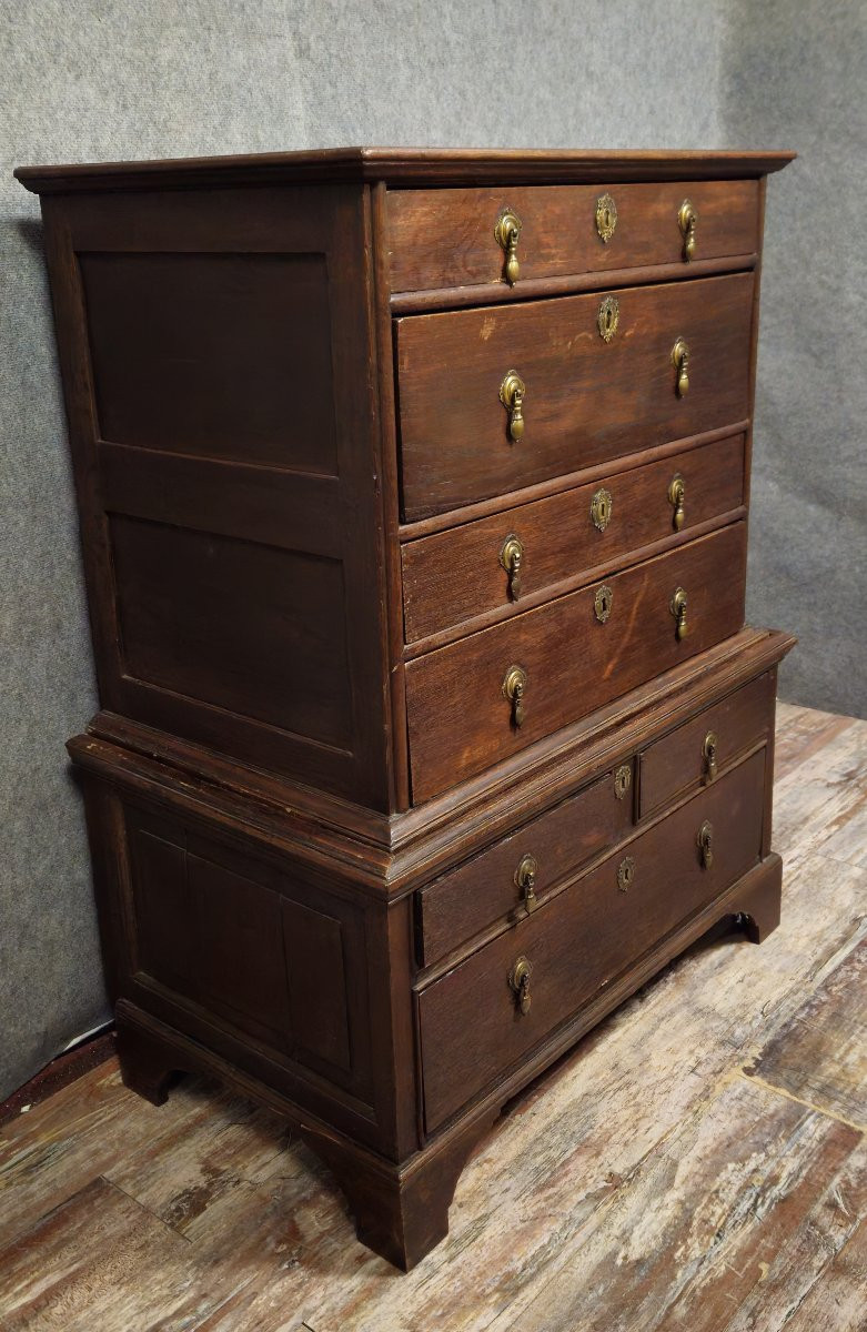 Antique Solid Wood Chest Of Drawers/chest Of Drawers, 19th Century-photo-1