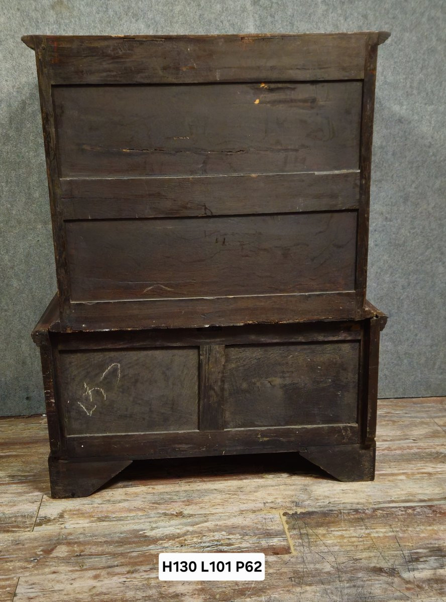 Antique Solid Wood Chest Of Drawers/chest Of Drawers, 19th Century-photo-3