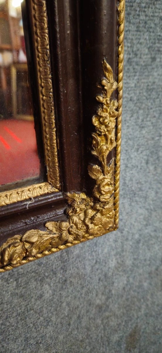 Miroir ancien en bois sculpté et doré – style classique-photo-3