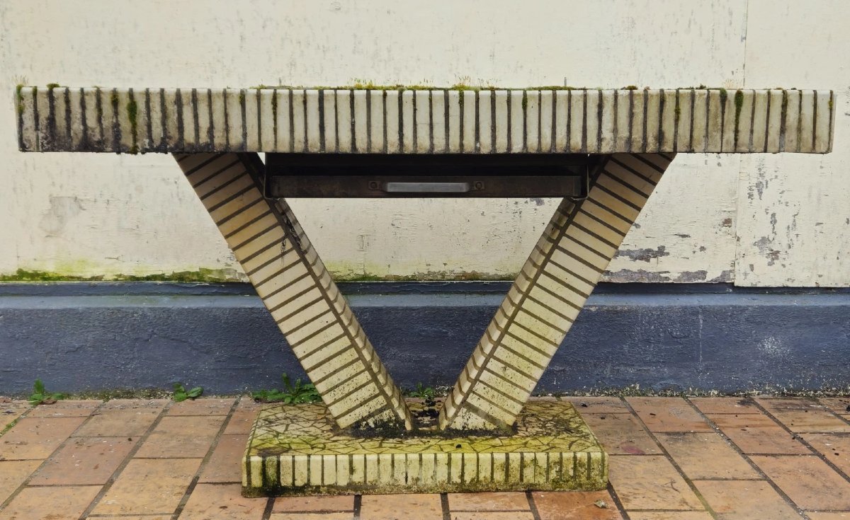 In The Spirit Of Facteur Cheval's Creations: A Vintage Console Table With A Barbecue Function -photo-1