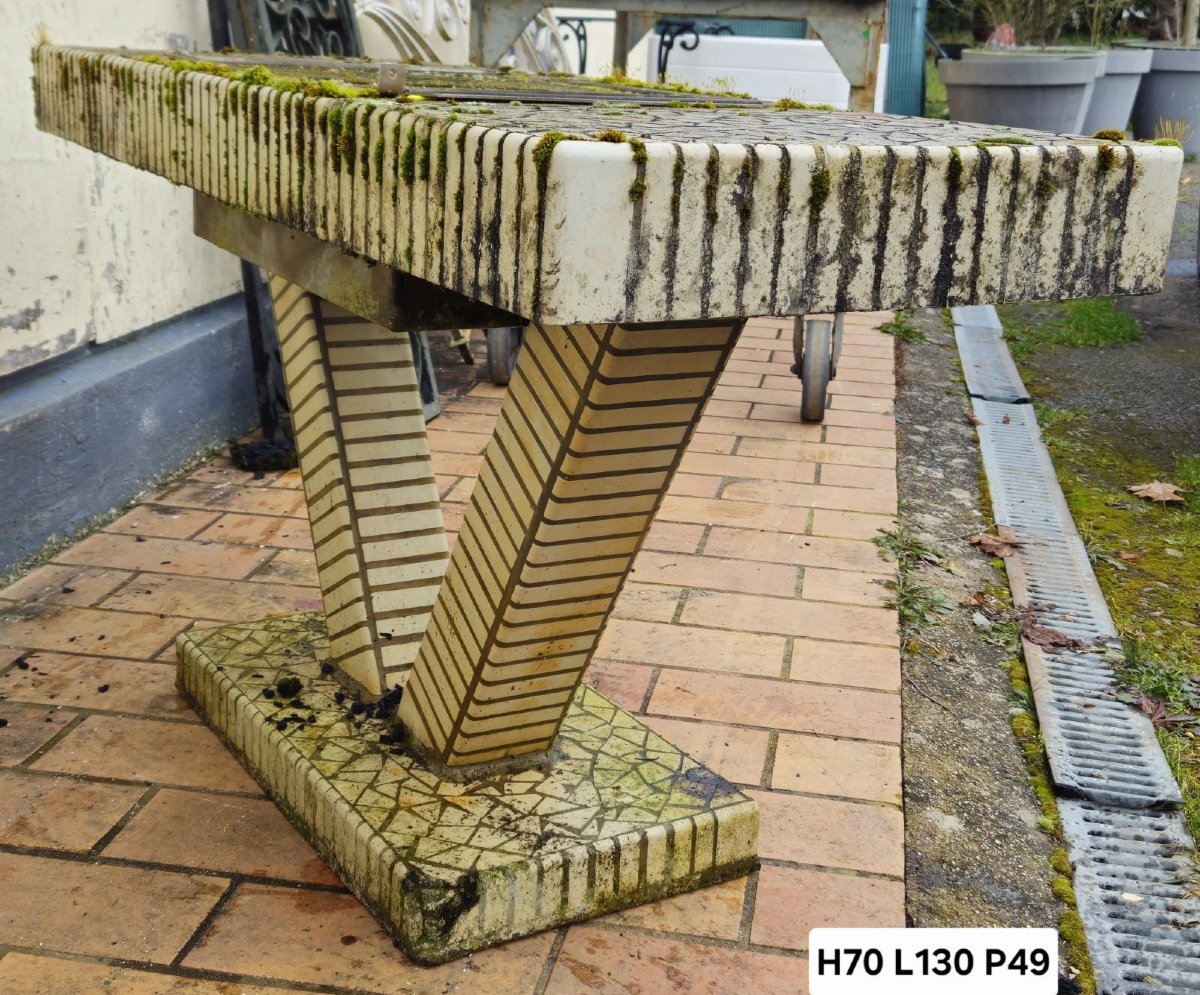 In The Spirit Of Facteur Cheval's Creations: A Vintage Console Table With A Barbecue Function -photo-6