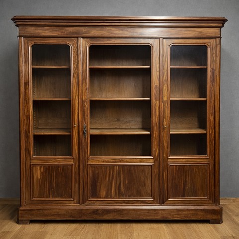 bibliothéque estampillée époque Louis Philippe en acajou / début XIXeme  